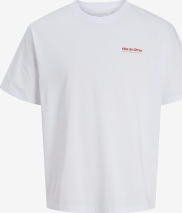 T-Shirt 'JJLEMON' JACK & JONES en blanc : devant