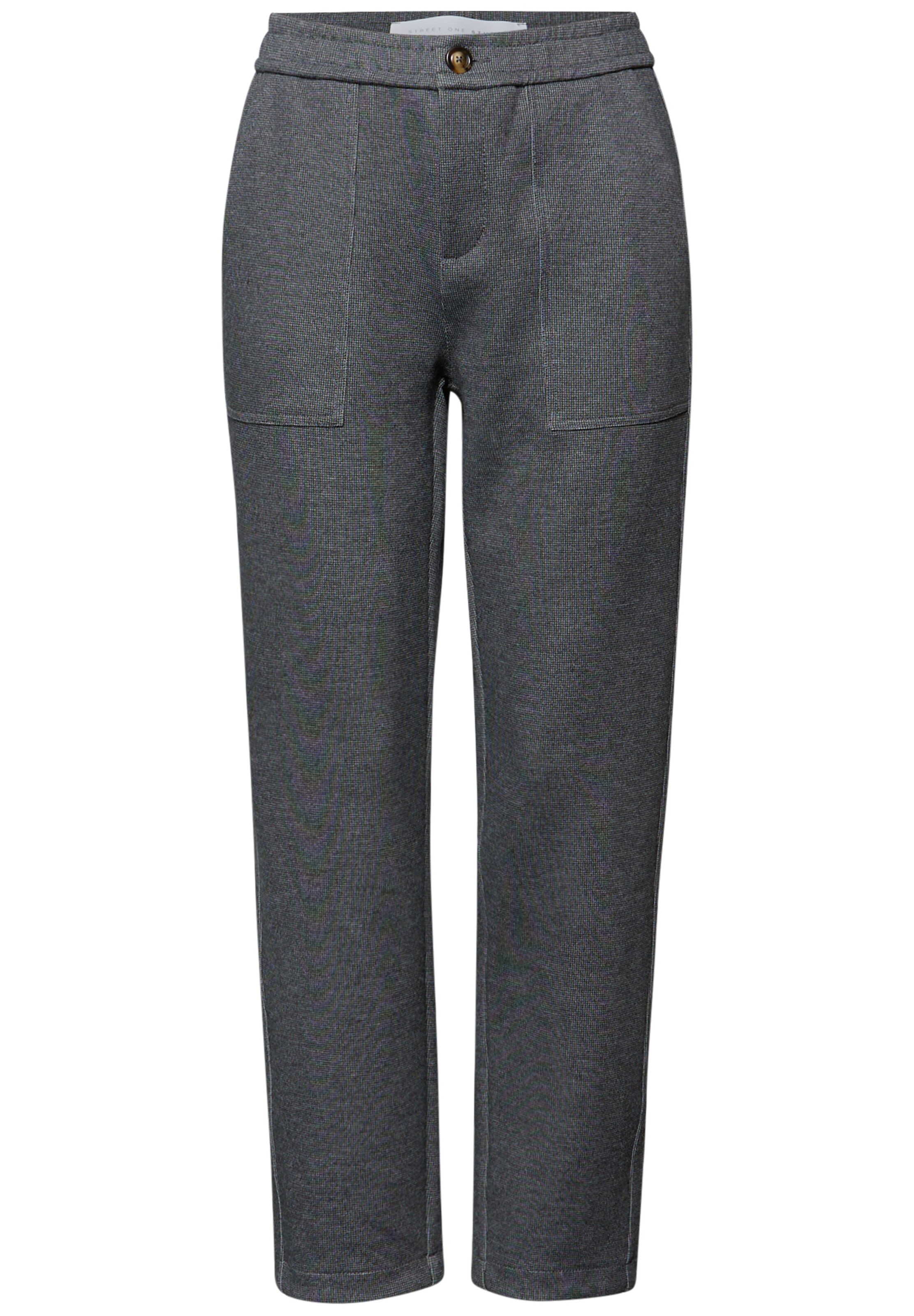 Street One Studio Regular Hose in Grau: Vorderseite