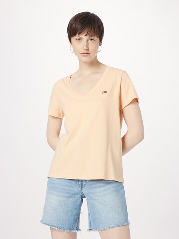 LEVI'S ® Shirt 'Perfect Vneck' in Oranje: voorkant