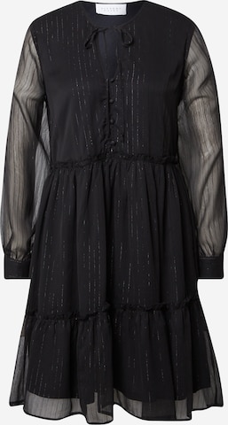 SISTERS POINT Платье-рубашка 'ULIA' в Черный: спереди