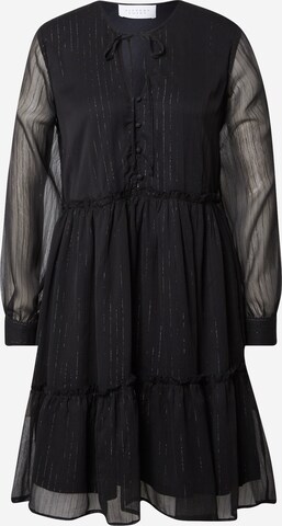 Robe-chemise 'ULIA' SISTERS POINT en noir : devant