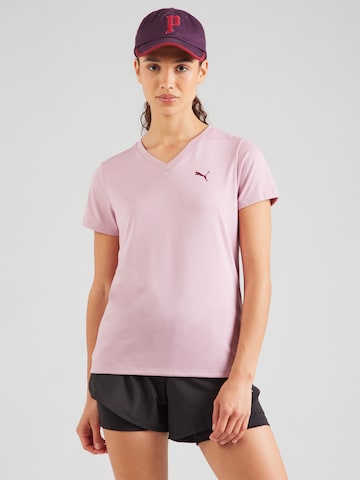 T-shirt fonctionnel 'TAD ESSENTIAL' PUMA en rose : devant