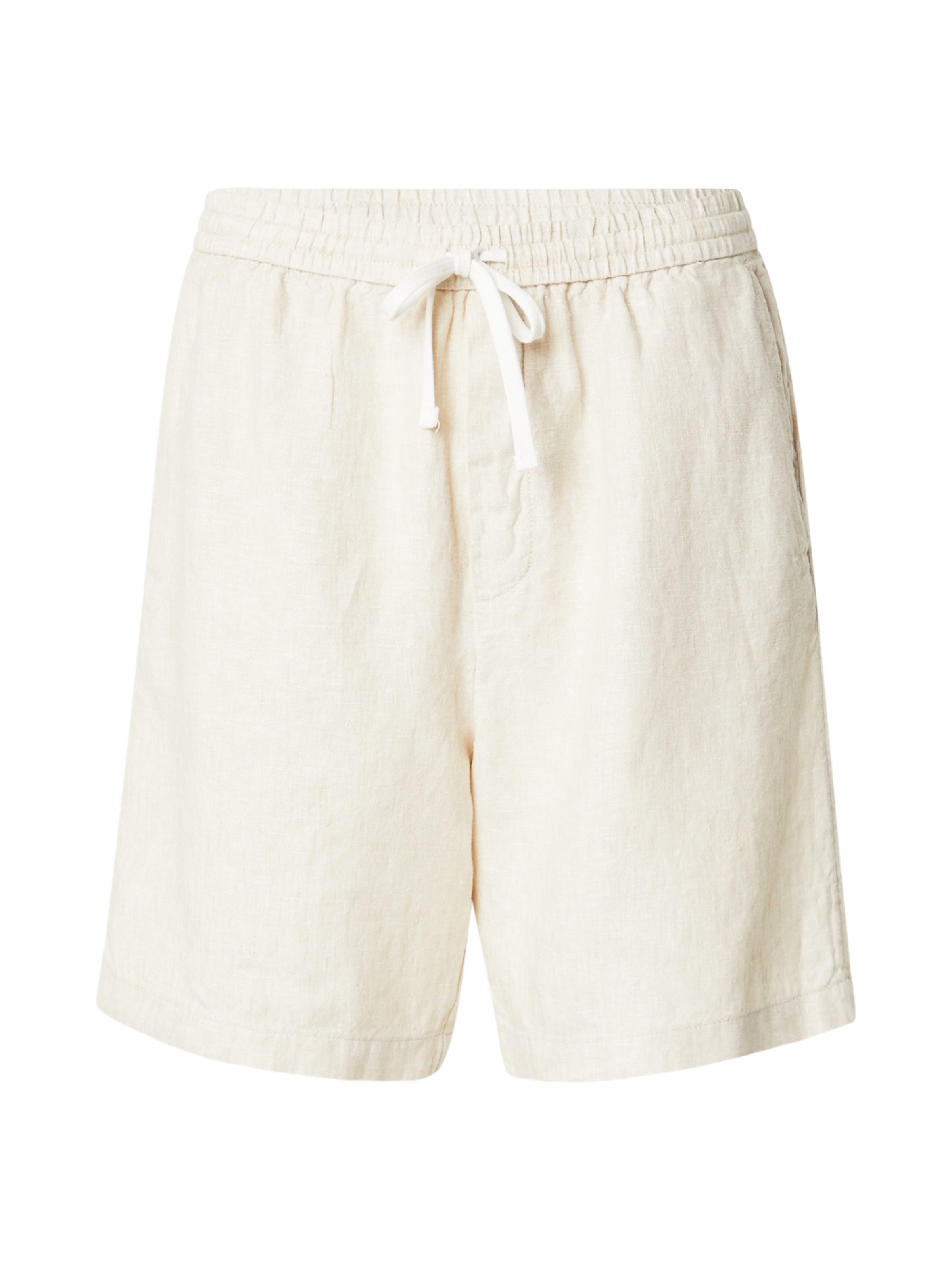 Regular Pantaloni 'Ajar' de la WEEKDAY pe alb: față