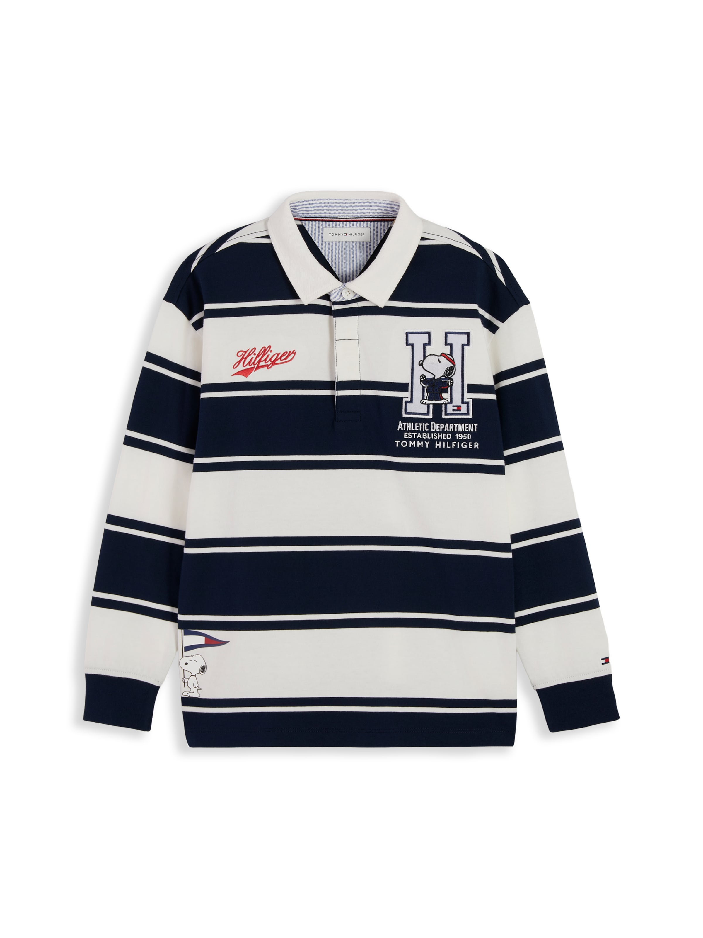 TOMMY HILFIGER Póló 'PEANUTS' - kék: elől