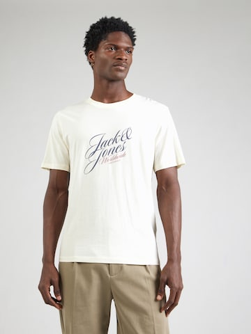 JACK & JONES Тениска 'JORInwood' в бежово: отпред