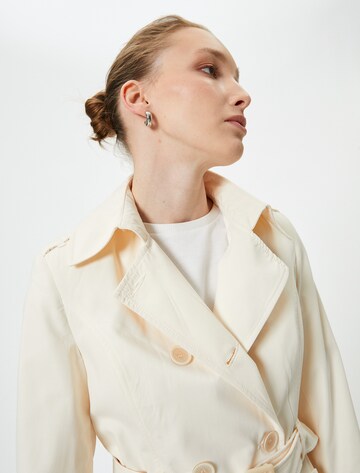 Koton Between-Seasons Coat in White