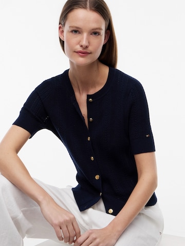 TOMMY HILFIGER Плетена жилетка 'SUMMER CABLE' в синьо