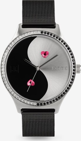 JETTE Analog Watch in Black: front