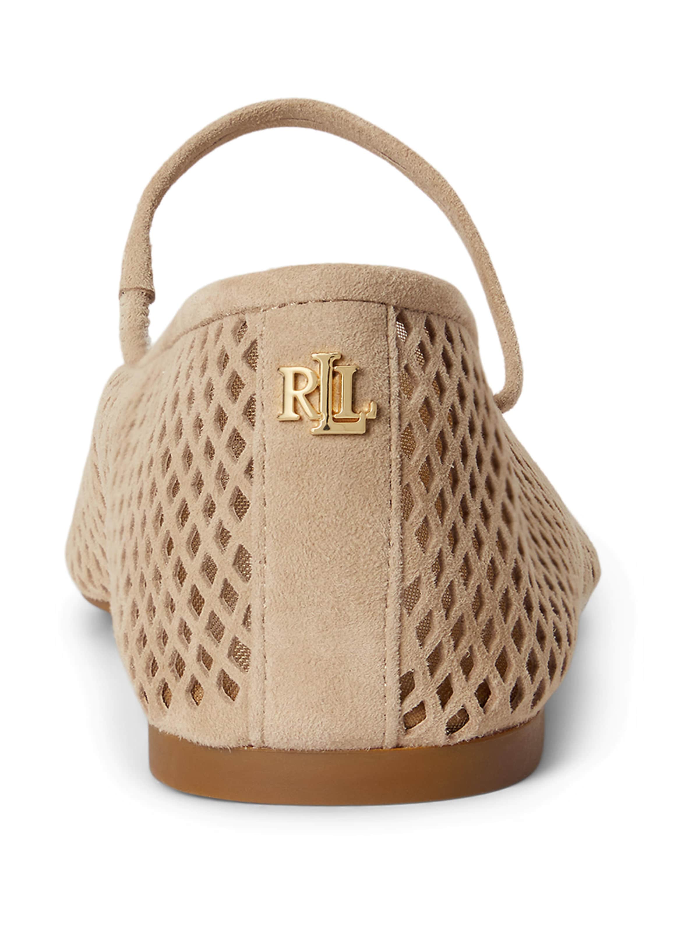 Balerini cu curea glezna 'JAYNA' de la Lauren Ralph Lauren pe maro
