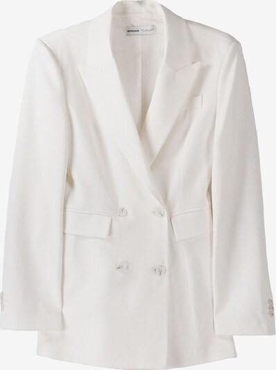 Bershka Blazer en blanc, Vue avec produit