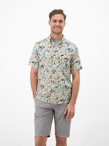 LERROS Regular fit Button Up Shirt in Orange: front