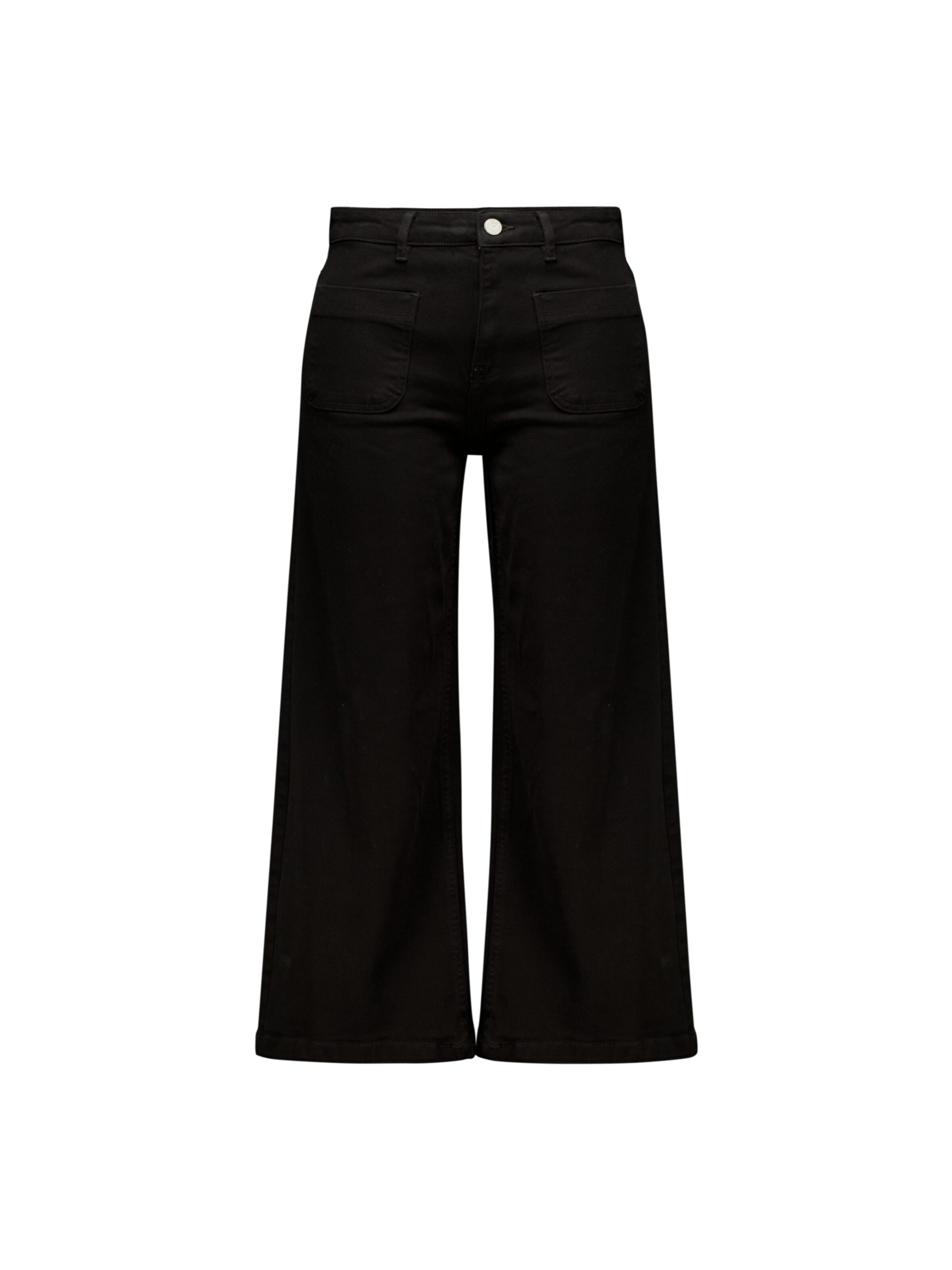 Deeluxe Wide leg Jeans 'Liloo' in Zwart: voorkant