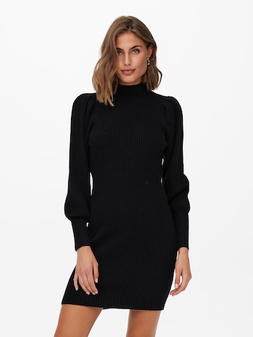 ONLY Knitted dress 'Katia' in Black: front