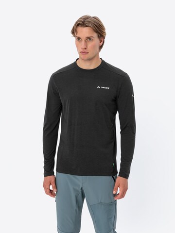 VAUDE Functioneel shirt 'Sveit II' in Zwart: voorkant
