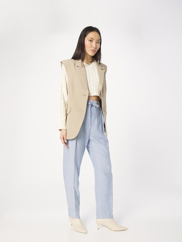 InWear Regular Pleated Pants 'KeiI' in Blue