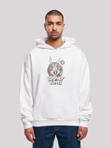 F4NT4STIC Sweatshirt 'Looney Tunes Bugs Bunny' in Wit: voorkant