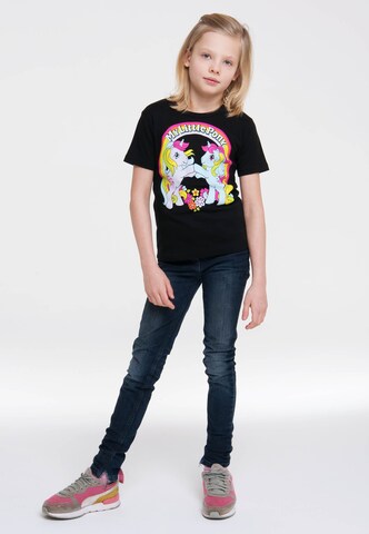 LOGOSHIRT Shirt 'My Little Pony' in Black