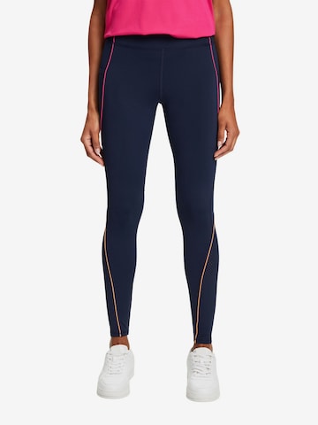 ESPRIT SPORT Skinny Workout Pants in Blue: front