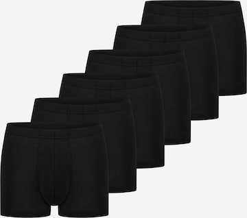SCHIESSER Boxer shorts '95/5 Essentials - Cotton' in Black: front