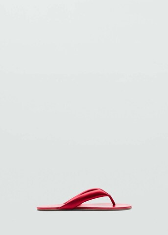 MANGO T-Bar Sandals 'Nati' in Red