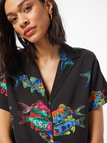 Camicia da donna 'FISHBOWL' di Obey in nero