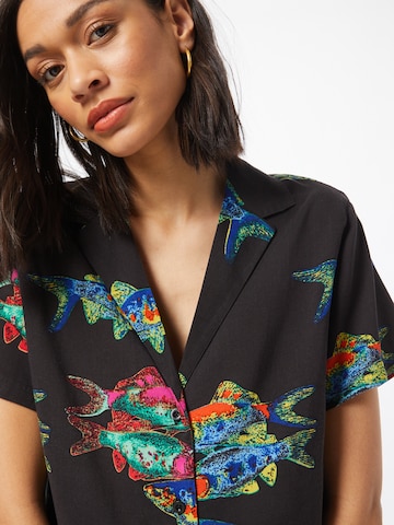 Obey Blouse 'FISHBOWL' in Zwart