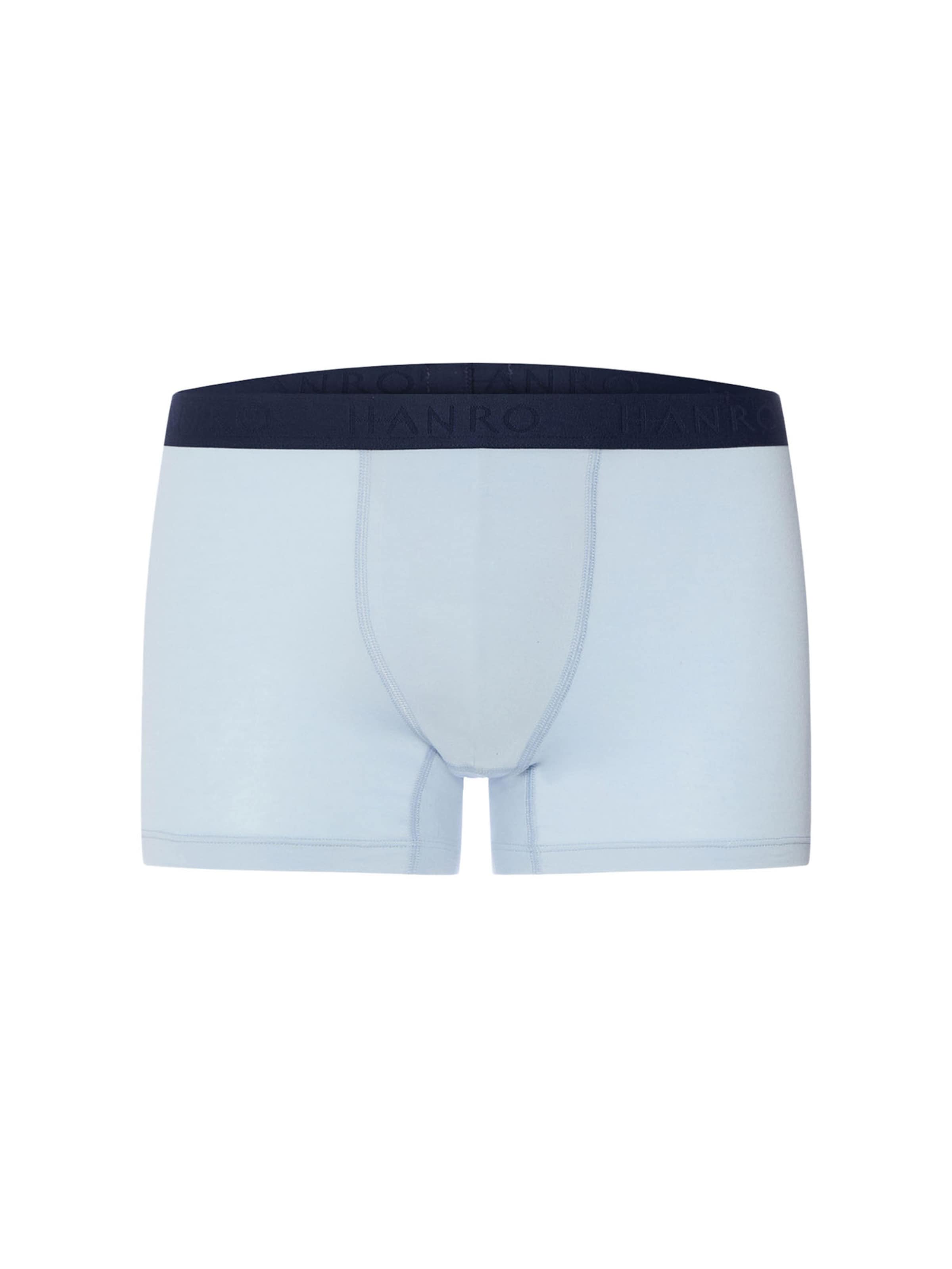 Hanro Boxershorts ' Cotton Essentials ' in Blauw