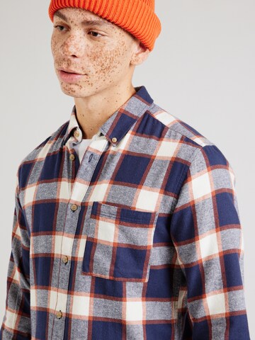 Only & Sons Slim fit Button Up Shirt 'ONSRal' in Blue
