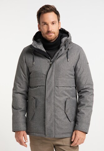 DreiMaster Vintage Winter Jacket in Grey: front