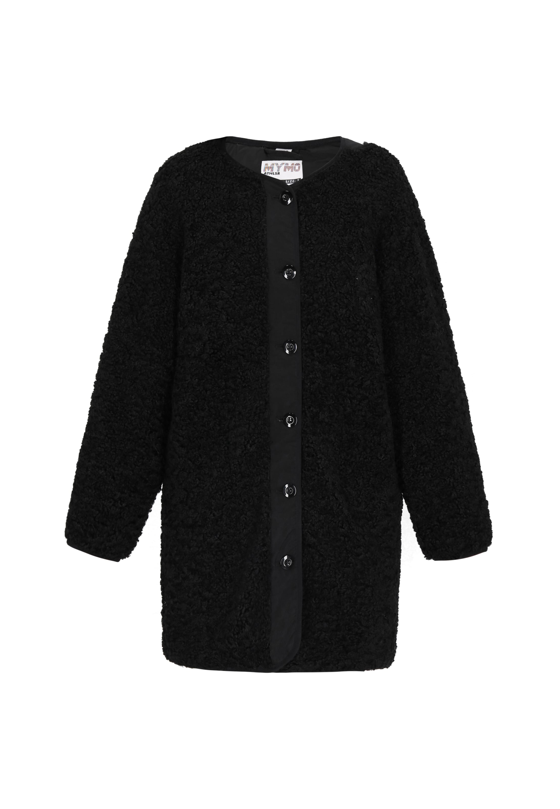 myMo ATHLSR Mantel in Schwarz: Vorderseite