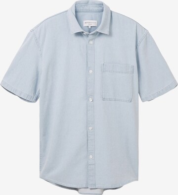 Coupe regular Chemise TOM TAILOR DENIM en bleu : devant