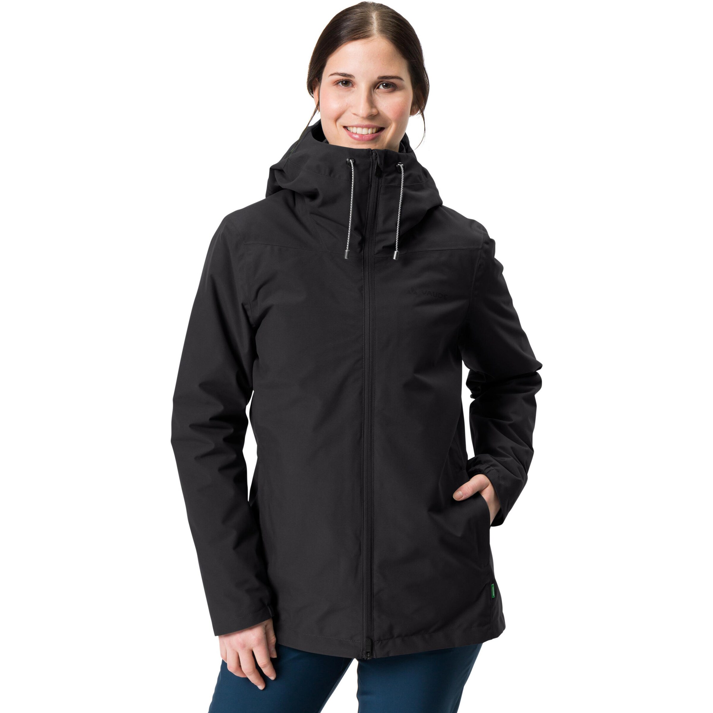 VAUDE Outdoor Jacket 'Mineo' in Black: front