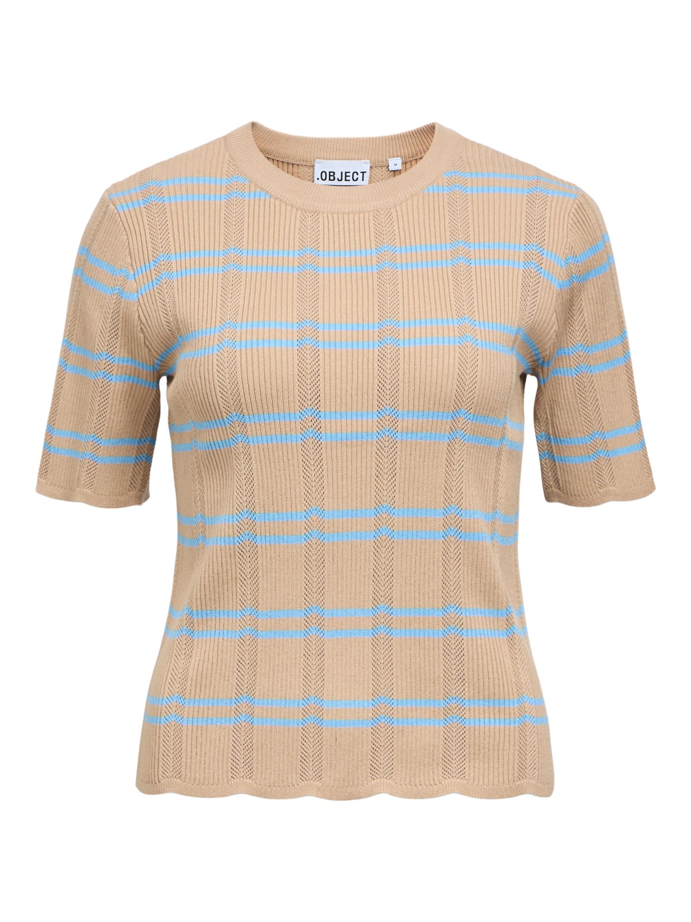 Maglietta 'EBBA' di OBJECT in beige: frontale