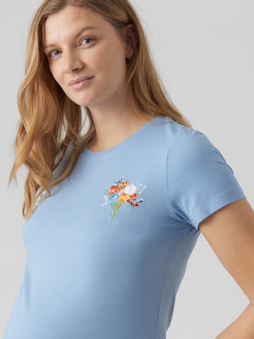MAMALICIOUS Shirt 'BIRDIE' in Blauw