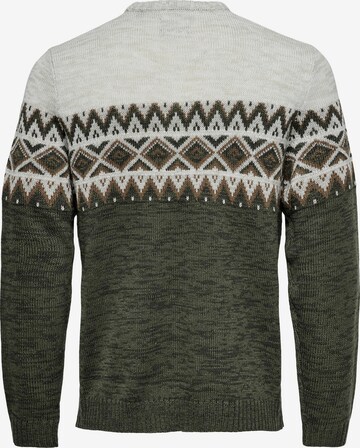 Only & Sons Pullover 'New Ludvig' in Grün