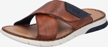 Rieker Mules in Brown: front