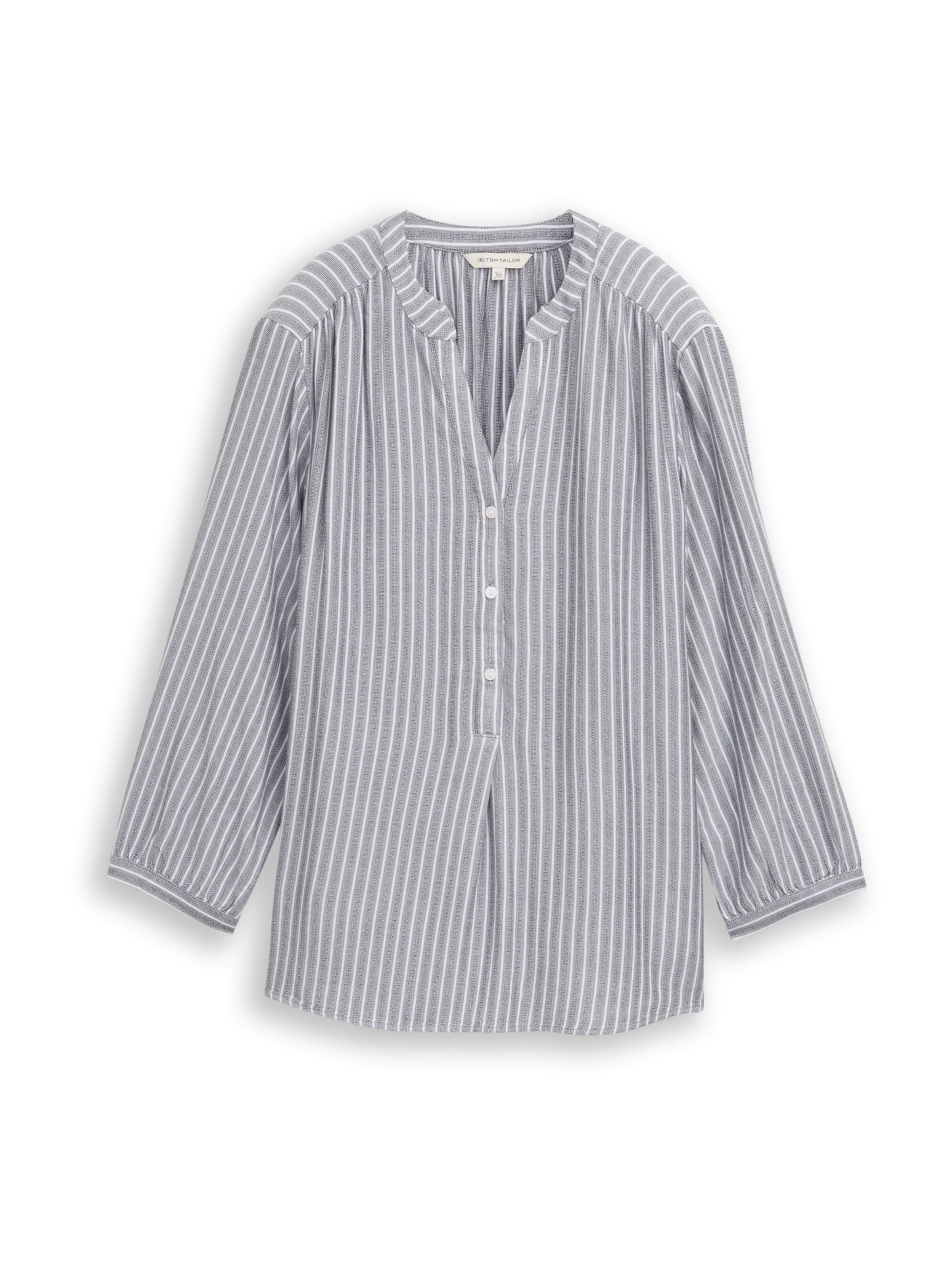TOM TAILOR - Blusa en gris: frente
