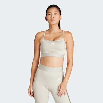 ADIDAS PERFORMANCE Bustier Sports-BH i grå: forside