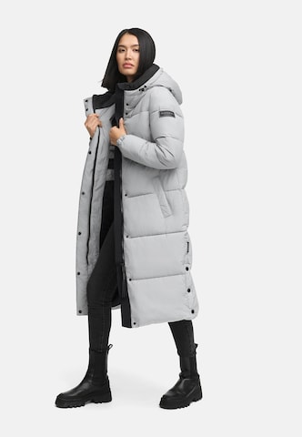NAVAHOO Winter coat 'Taublüte XIV' in Grey