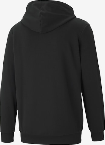 PUMA Athletic Zip-Up Hoodie 'Essentials' in Black