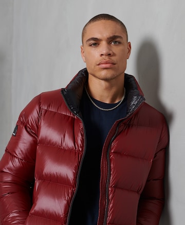 Veste mi-saison 'Luxe Alpine' Superdry en rouge