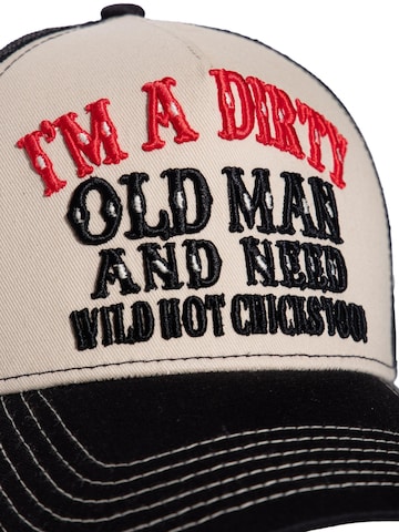 King Kerosin Cap 'Dirty Old Man'‌‌‌‌‌ in Beige
