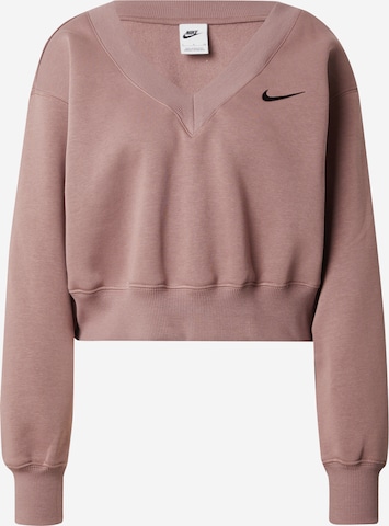 Bluză de molton 'PHOENIX FLEECE' de la Nike Sportswear pe maro: față