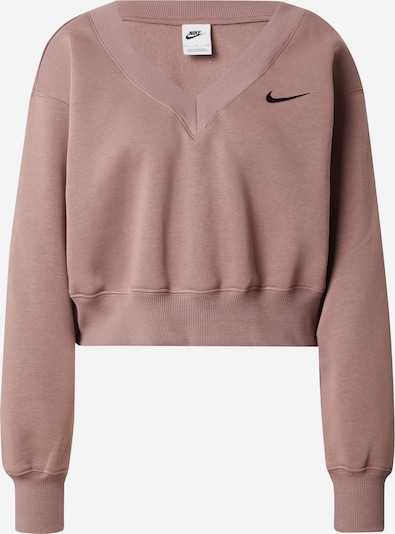 Nike Sportswear Sweatshirt 'PHOENIX FLEECE' in hellbraun / schwarz, Produktansicht