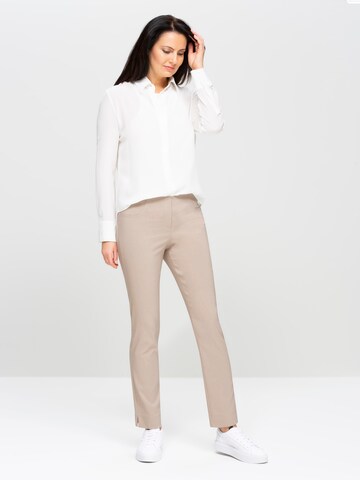 STEHMANN Slim fit Pants 'Loli' in Grey