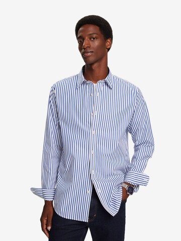 Coupe regular Chemise ESPRIT en bleu : devant