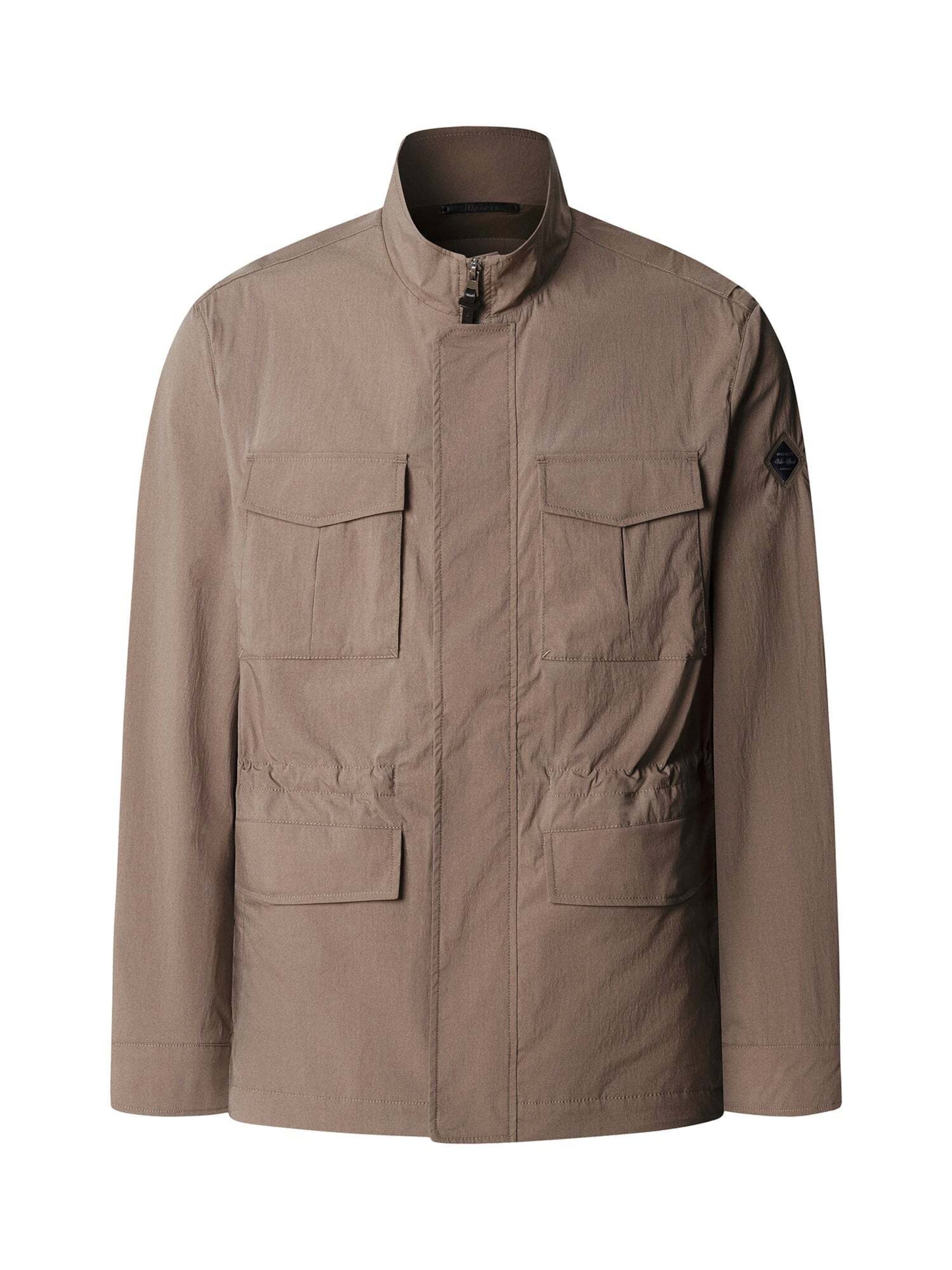 Hackett London Tussenjas ' COTTON 4 PKT ' in Bruin: voorkant