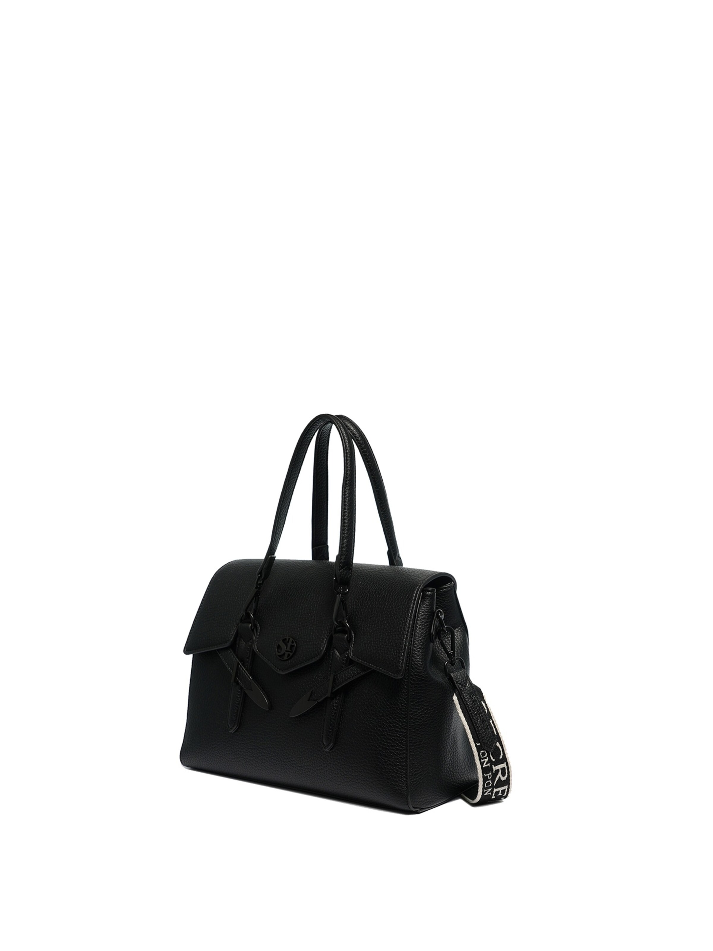 Secret Pon Pon Handbag in Black: front