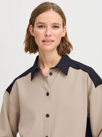 Tunica ' BYIDDE SHIRT - ' di b.young in beige