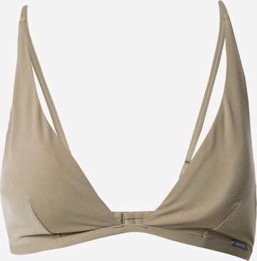 Triangle Hauts de bikini Calvin Klein Swimwear en vert : devant